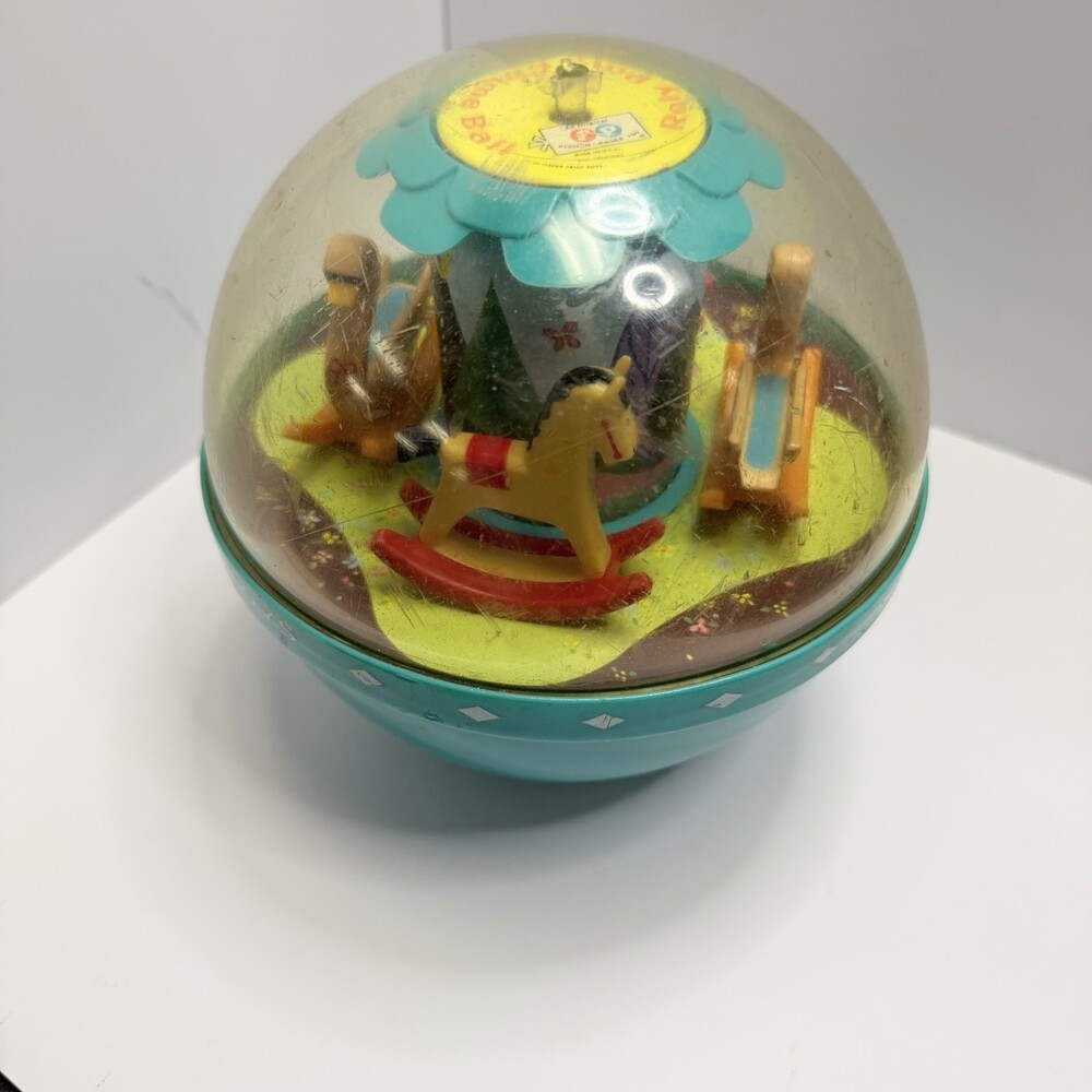 Vintage Fisher-Price Roly Poly Chime Ball Rocking Horse #165